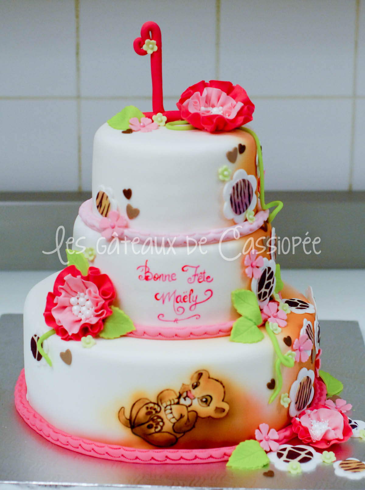 Lion King Baby Shower Cake Girl