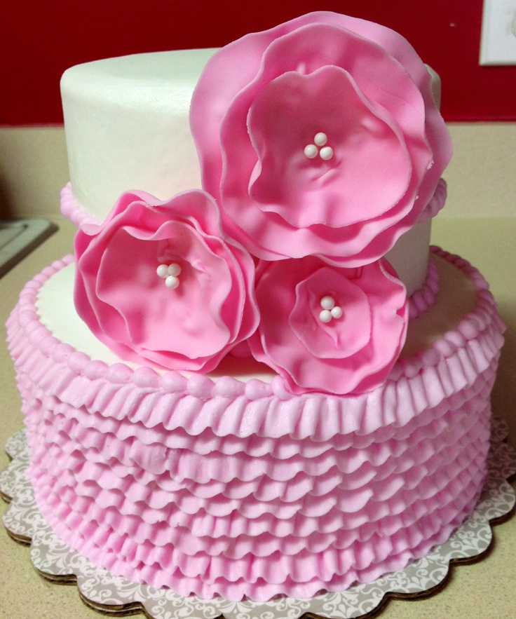 Little Girl Fondant Birthday Cake