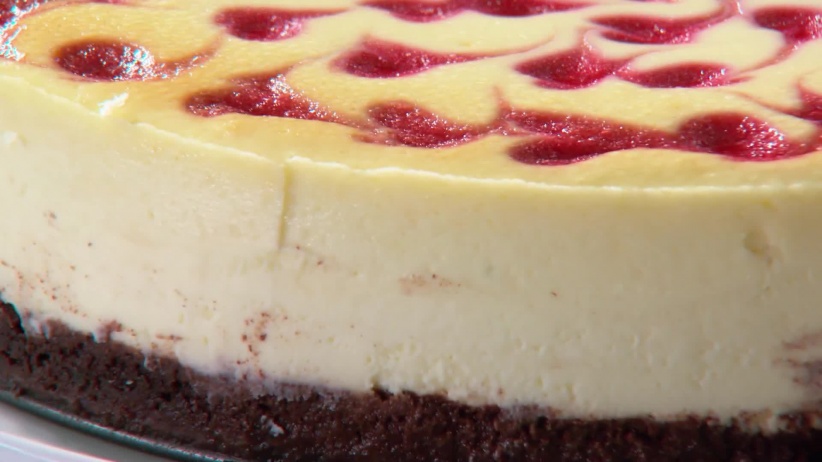 Martha Stewart Raspberry Swirl Cheesecake