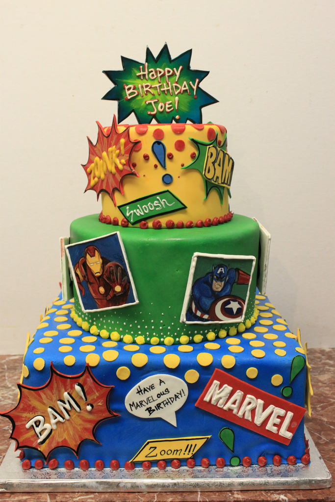 Marvel Birthday Cake