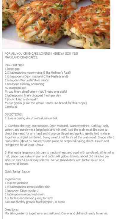 Maryland Crab Cakes Recipe