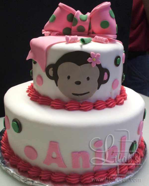 Monkey Baby Shower Cake