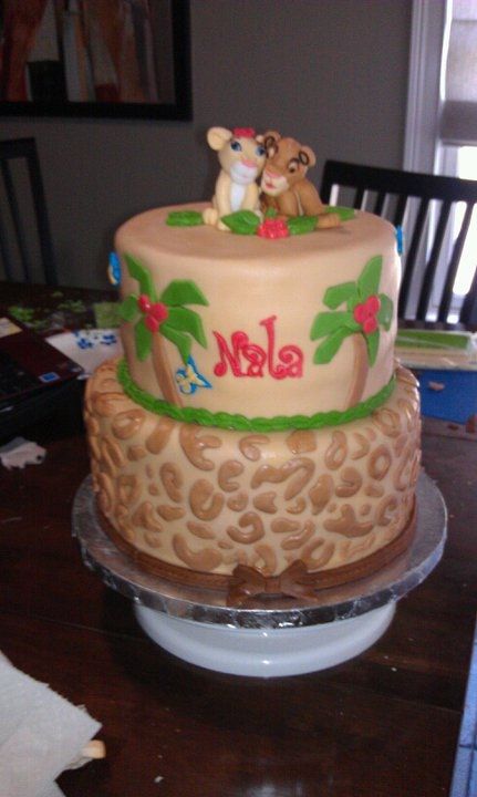 Nala Lion King Baby Shower Cake