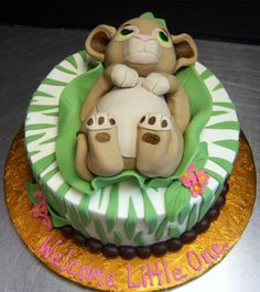 Nala Lion King Baby Shower Cake