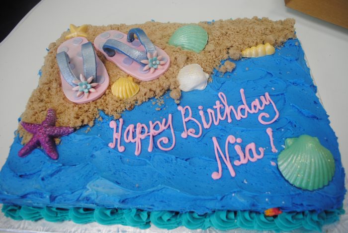 Ocean Birthday Sheet Cake