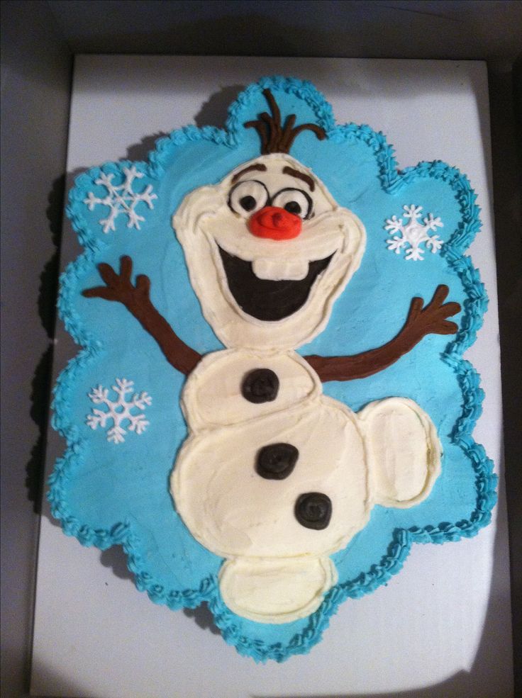 Olaf Pull Apart Cake Cupcakes