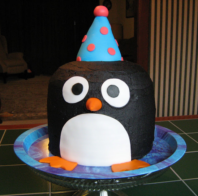 Penguin Birthday Cake