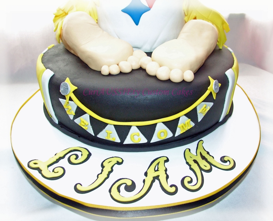 Pittsburgh Steelers Baby Cake