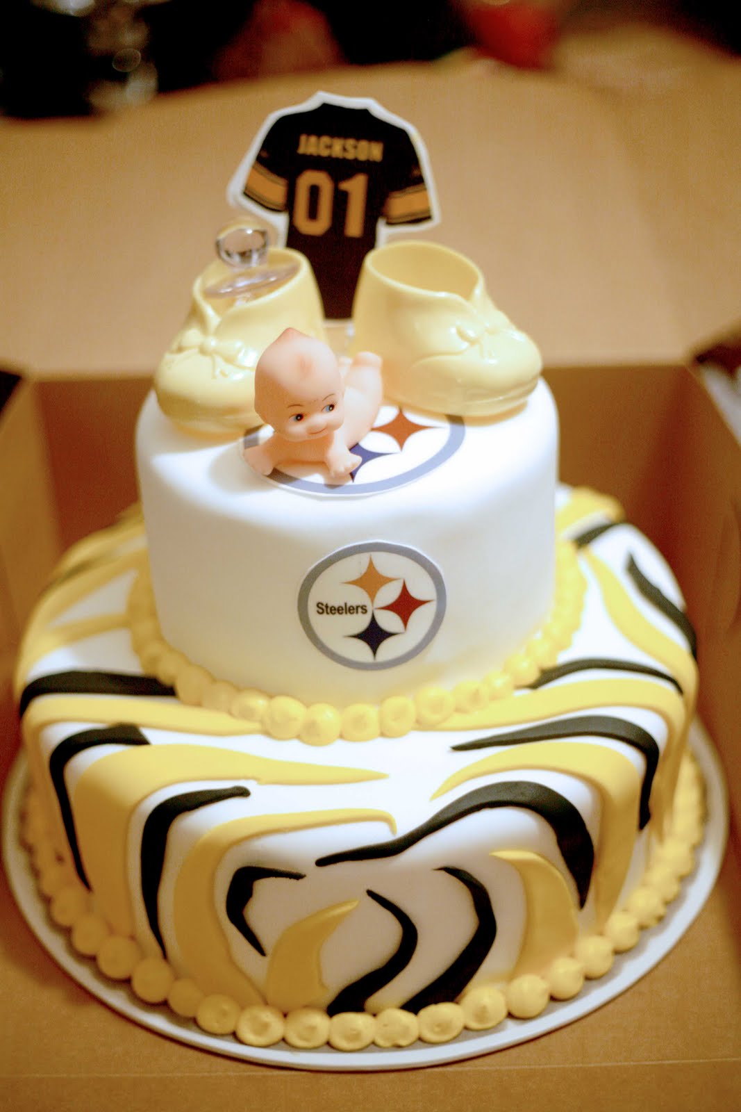 Pittsburgh Steelers Baby Shower Cake