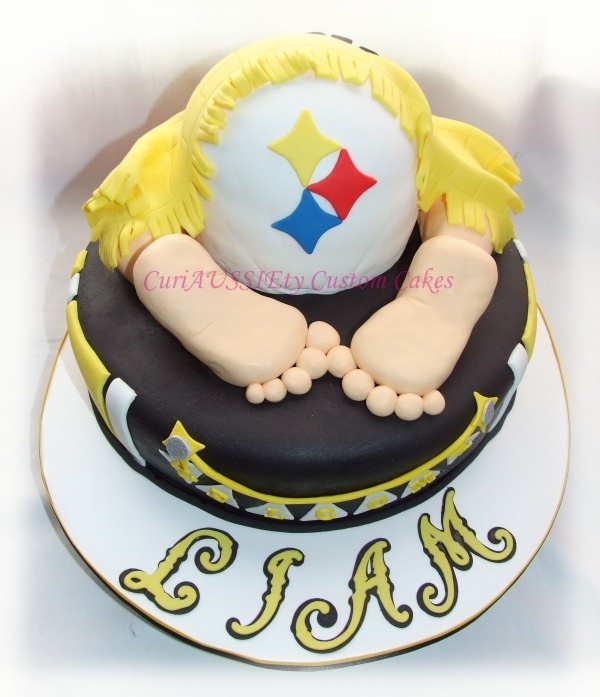 Pittsburgh Steelers Baby Shower Cake