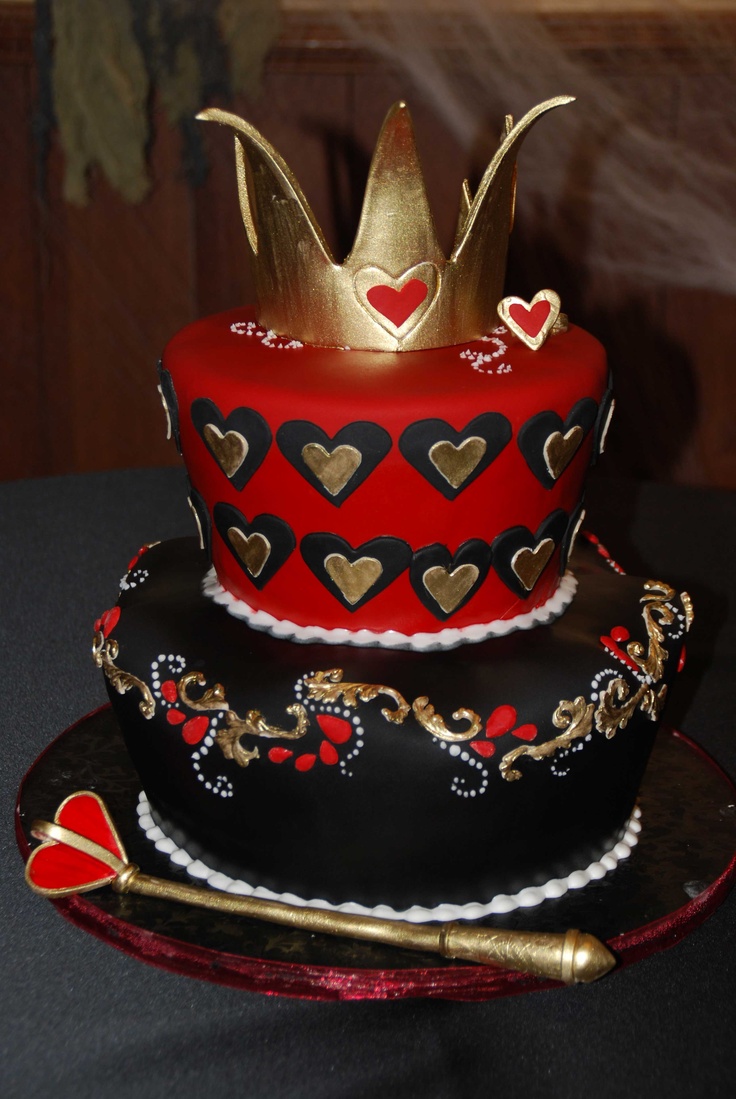 Queen of Hearts Birthday Cake