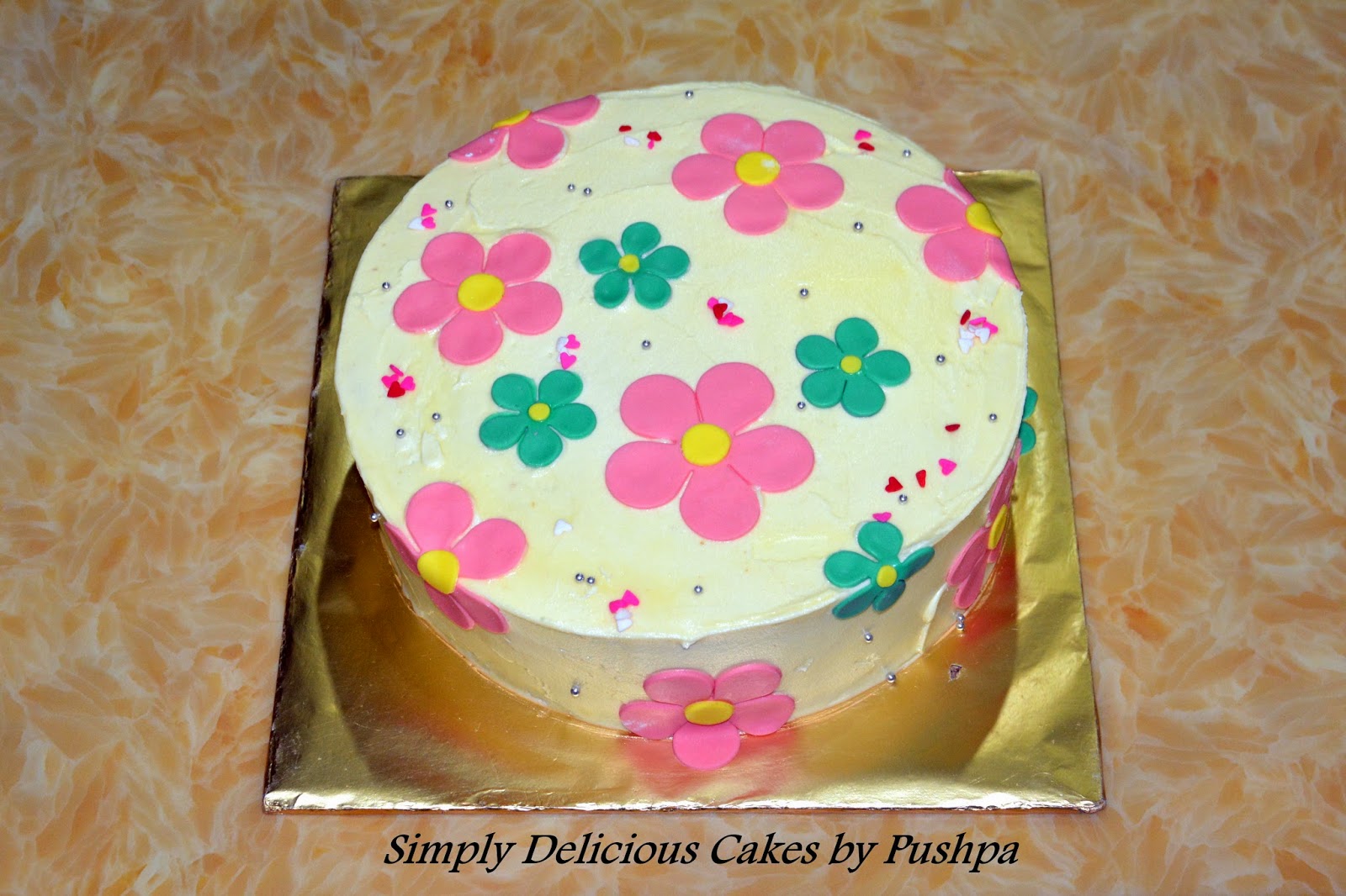 Simple Flower Cake