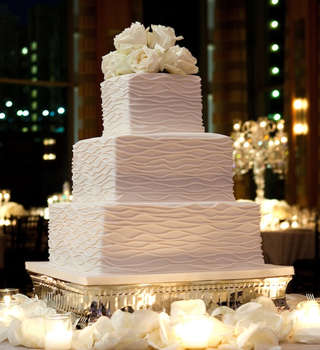 Simple Square Wedding Cake