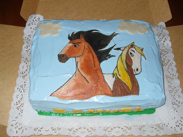 Spirit Stallion of the Cimarron Birthday Cake