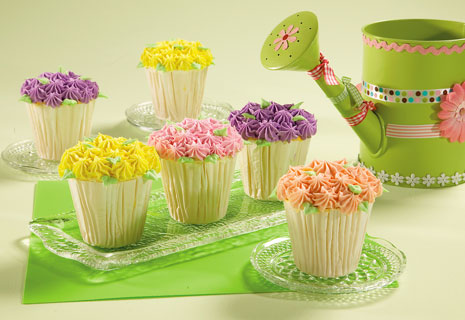 Spring Flower Cupcake Decorating Ideas