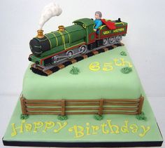 Steam Train Birthday Cake