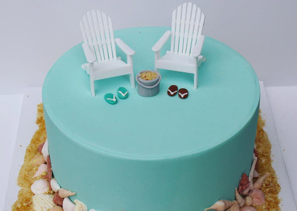 Summer Birthday Party Cake