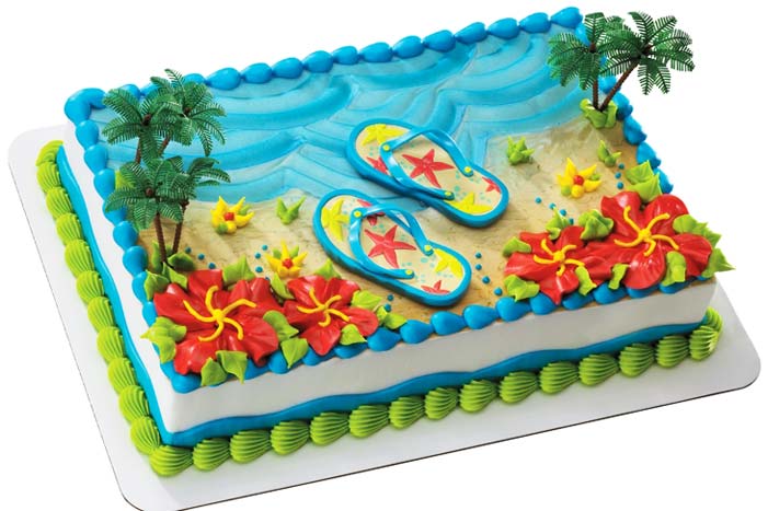 Summer Flip Flop Cake Publix