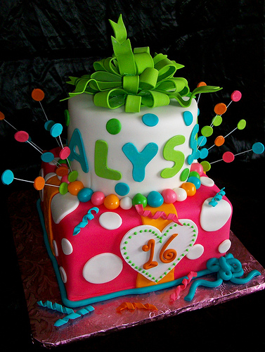 Sweet 16 Birthday Cake Idea