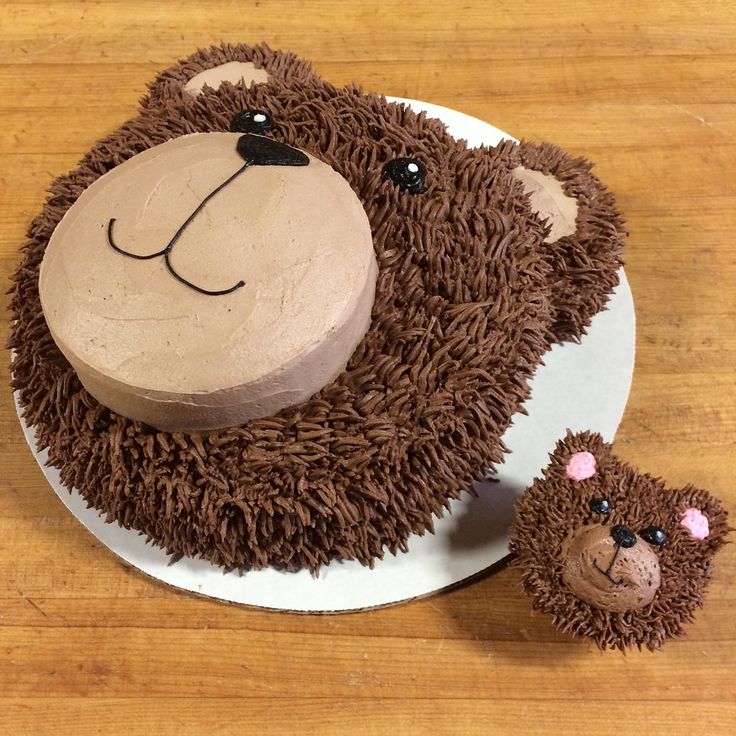 Teddy Bear Birthday Cake Face