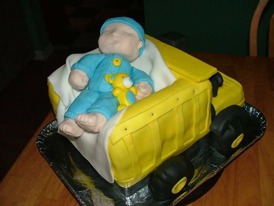 Tonka Truck Baby Shower Cake