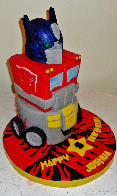 Transformers Birthday Cake