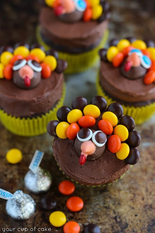 12 Turkey Cupcakes Simple Design Ideas Photo Dessert