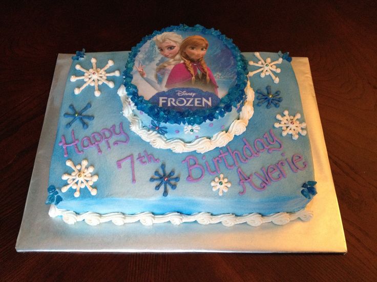 Anna and Elsa Disney Frozen Cake