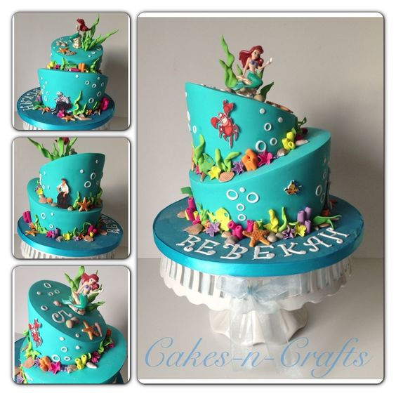 Ariel Little Mermaid Birthday Cake