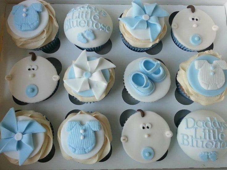 Baby Boy Shower Cupcake Cakes