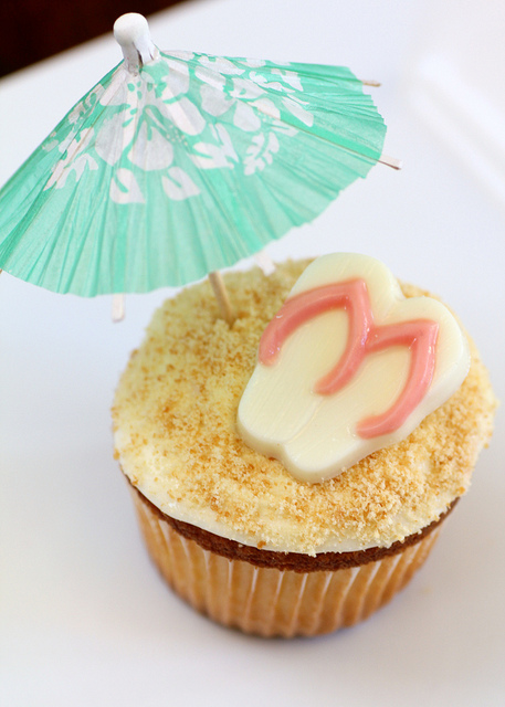 Beach Theme Cupcakes