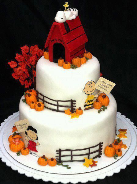 Charlie Brown Thanksgiving Cake