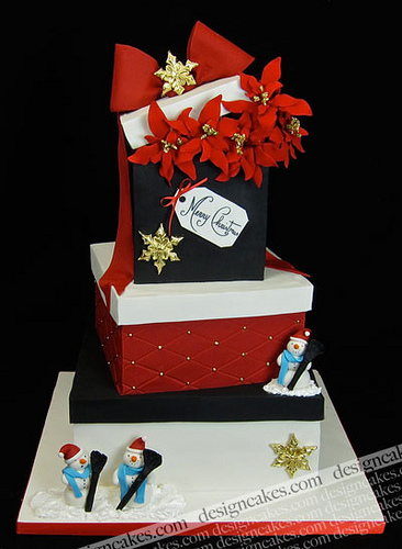 Christmas Gift Box Cake