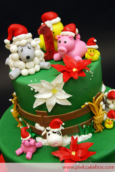 Christmas Holiday Birthday Cake