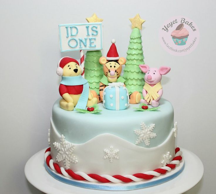 Christmas Theme Birthday Cake