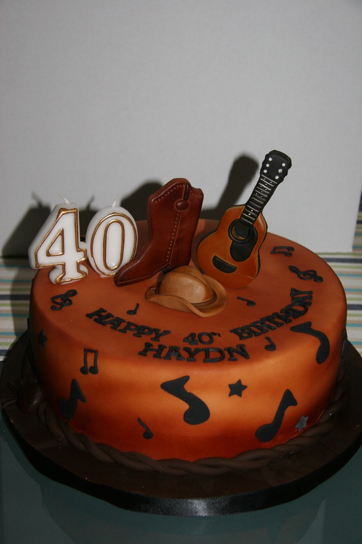 Country Music Themed Birthday Cakes