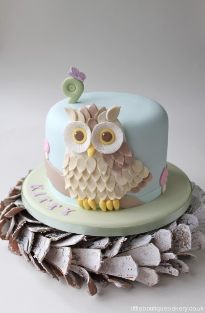 Cute Owl Cake