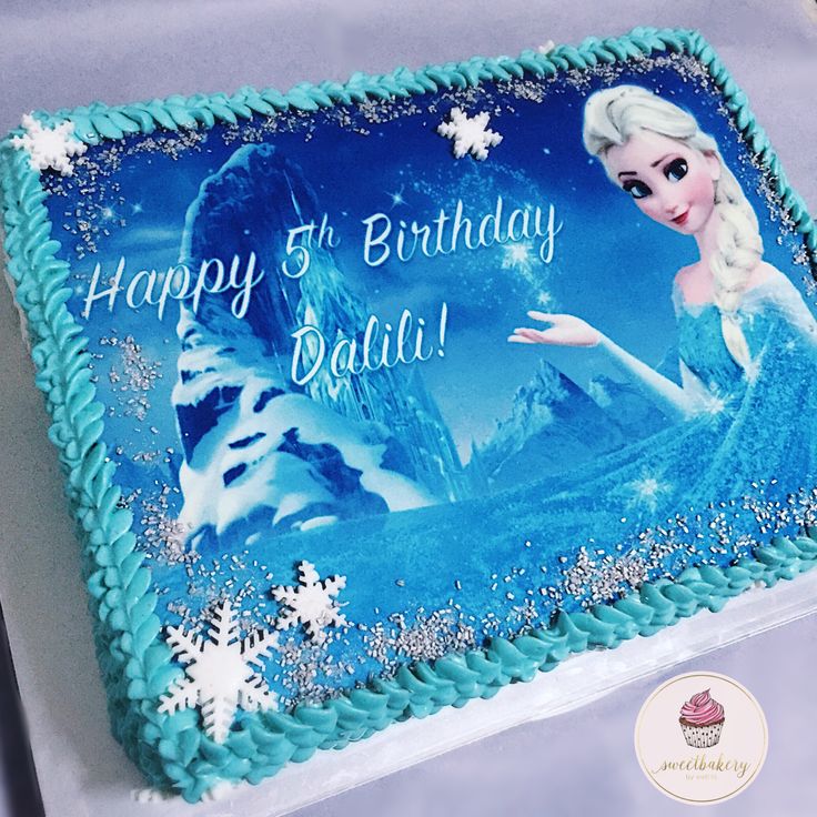 Disney Frozen Birthday Sheet Cakes