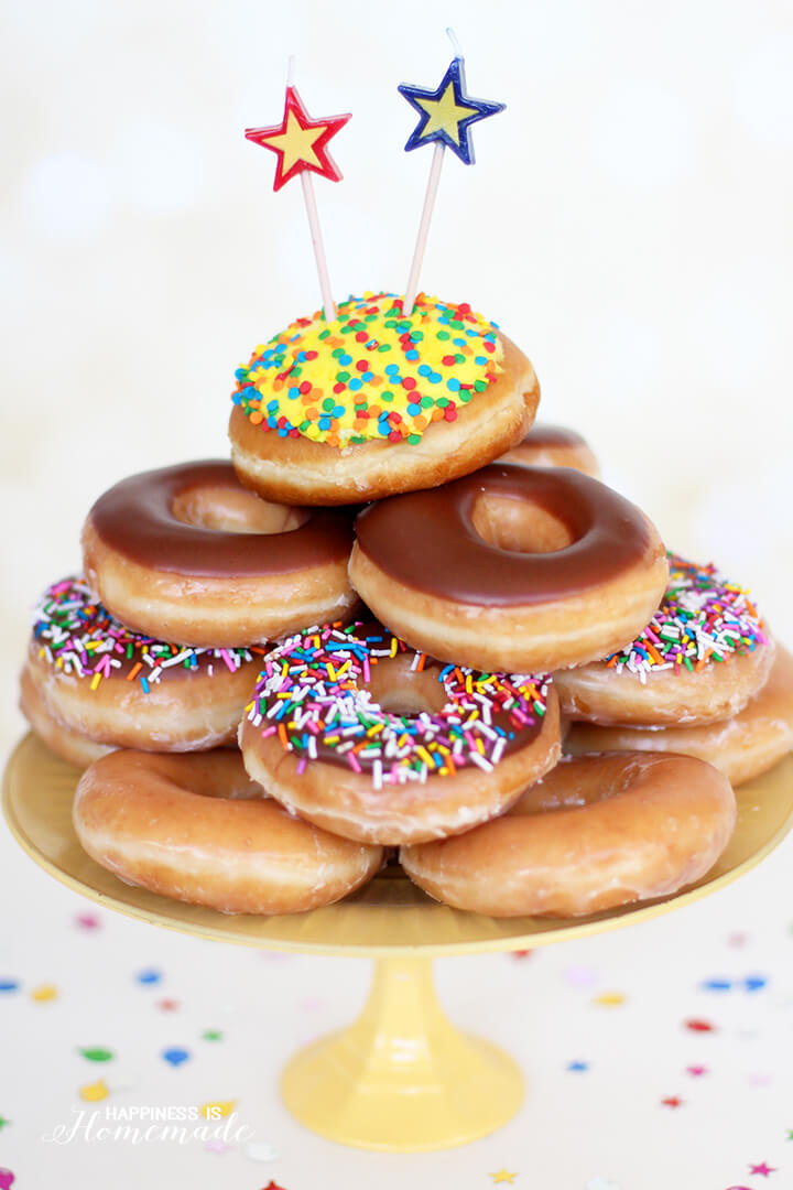 Donut Birthday Cake