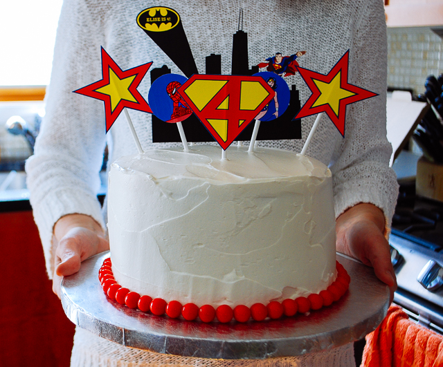 Easy Super Hero Birthday Cake