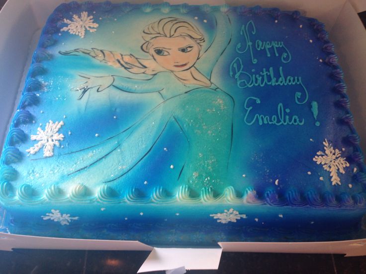 Elsa Frozen Sheet Cake