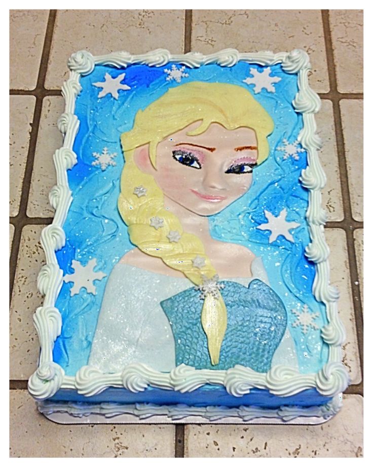 Elsa Frozen Sheet Cakes Birthday