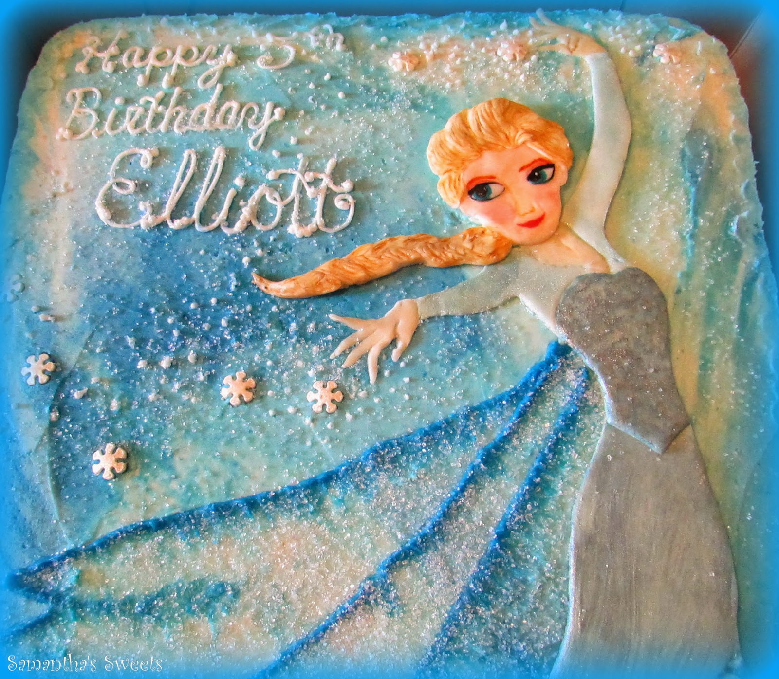 Elsa Frozen Sheet Cakes Birthday