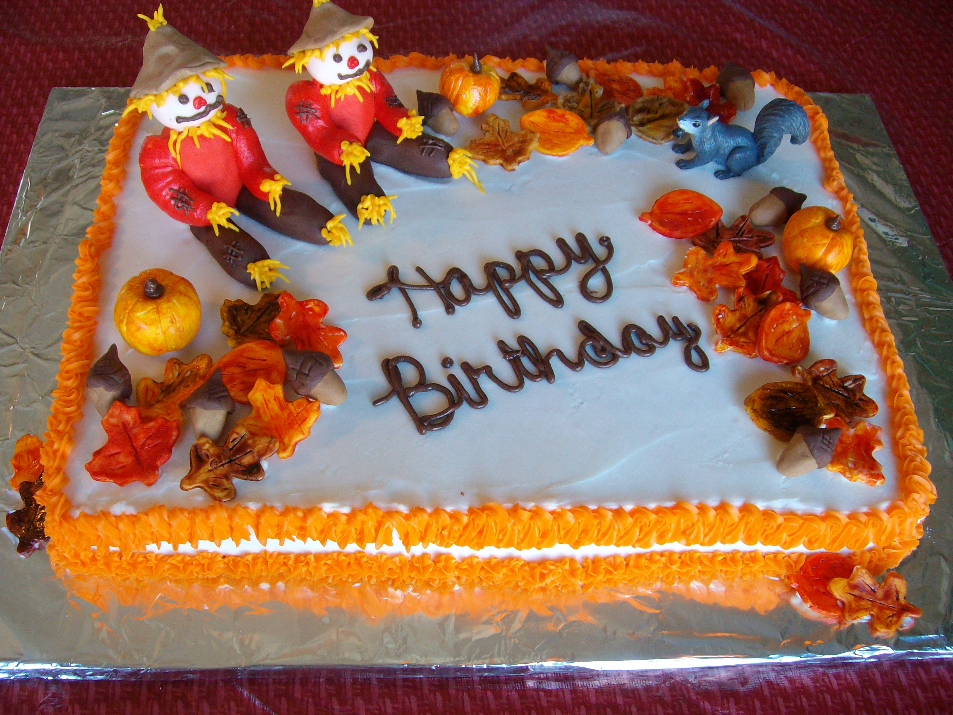 Fall Birthday Cake