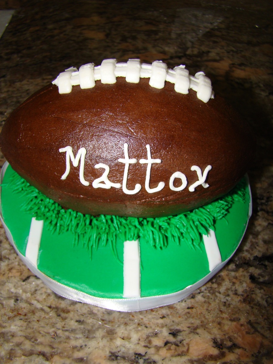 Football Birthday Cake