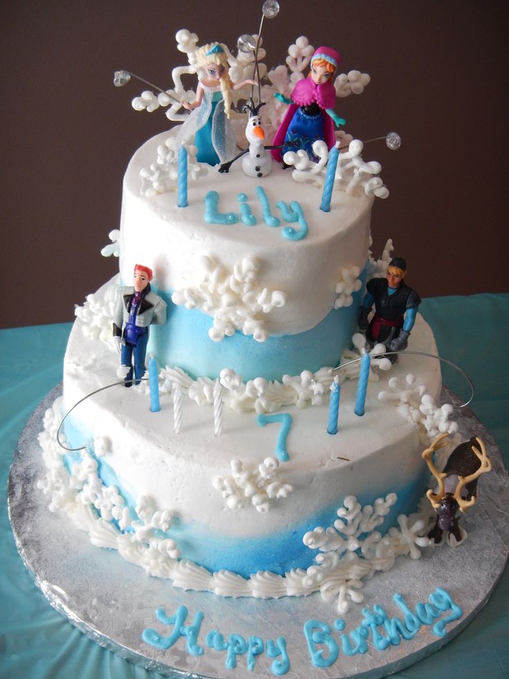 9 Photos of Frozen Cakes Birthday Girl's Name Sreeja