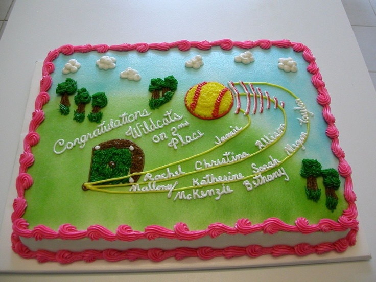 Girls Softball Cake