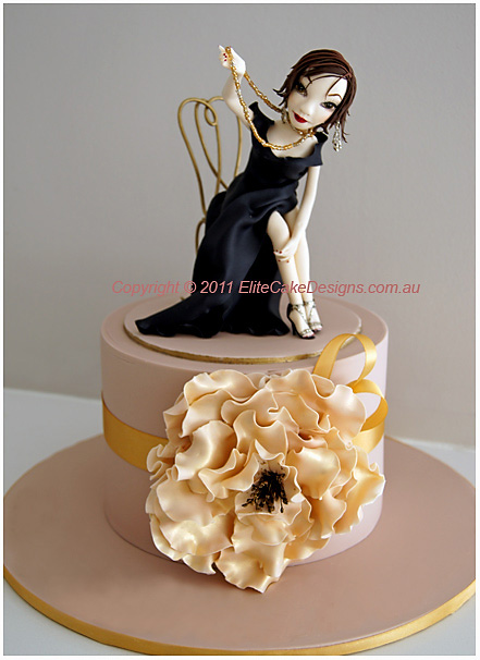 Glitz and Glamour Birthday Cake