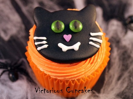 Halloween Cat Cupcake