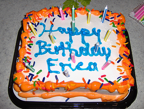 Happy Birthday Erica Cake